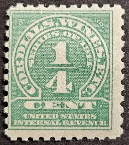 US Stamp Collection - Revenue - Cordial & Wine - Scott # RE16 - MH