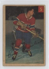 1954-55 Parkhurst Bert Olmstead (Text Back) #5 HOF 0ji1