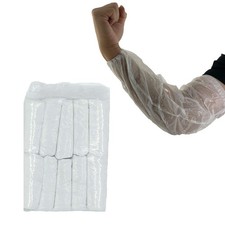 Disposable Arm Sleeves Covers, 100pcs Waterproof PE Oversleeves Covers