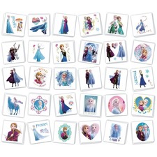 60 Sheets Cartoon Frozen Princess Temporary Tattoos for Kids, 30 Designs 2 of...