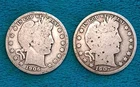 Barber Half Dollars, 1906-D and 1907-O     Lot of 2 Coins