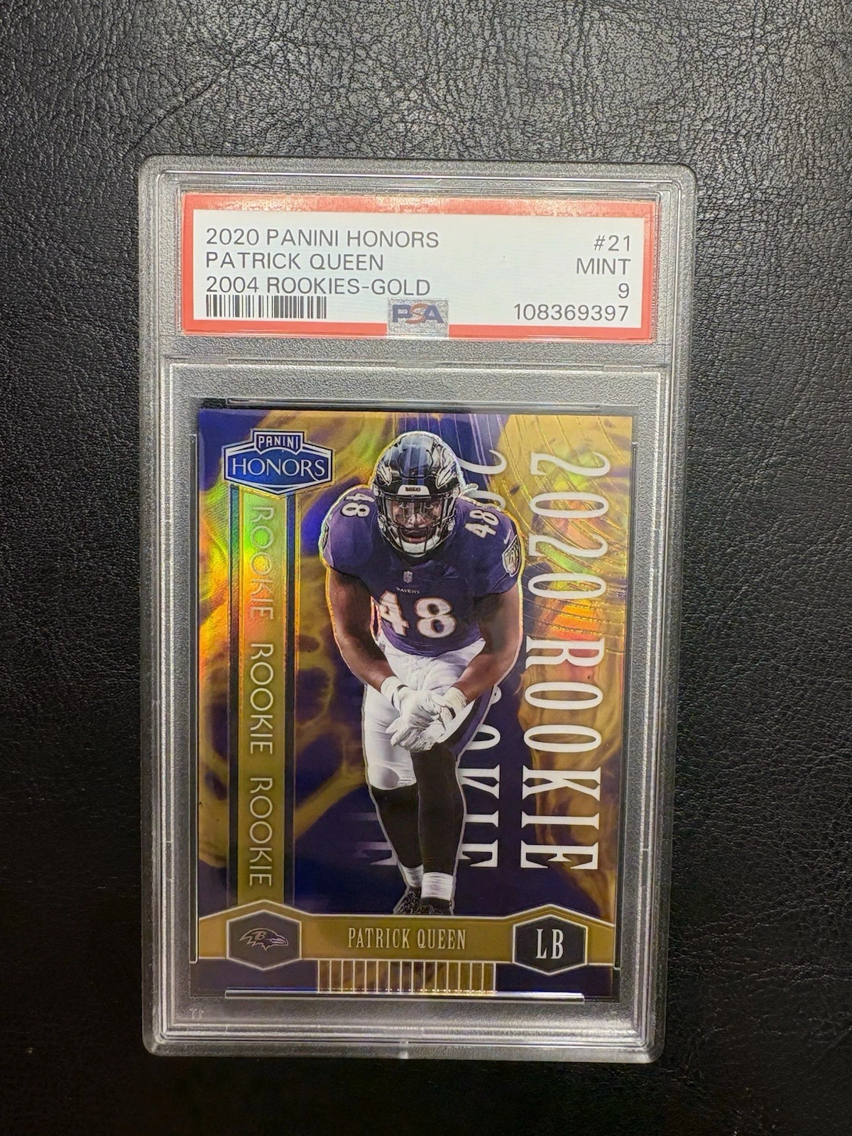 Patrick Queen Panini Honors 2004 Rookies #21 Gold