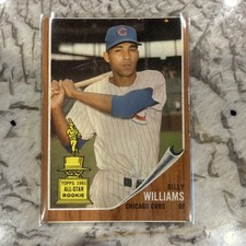 Topps 1962 Billy Williams Chicago Cubs 1961 All-Star Rookie Baseball Card #288. rookie card picture