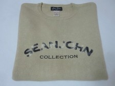 Vintage Sean John Collection Crewneck Sweater Cream  Large 