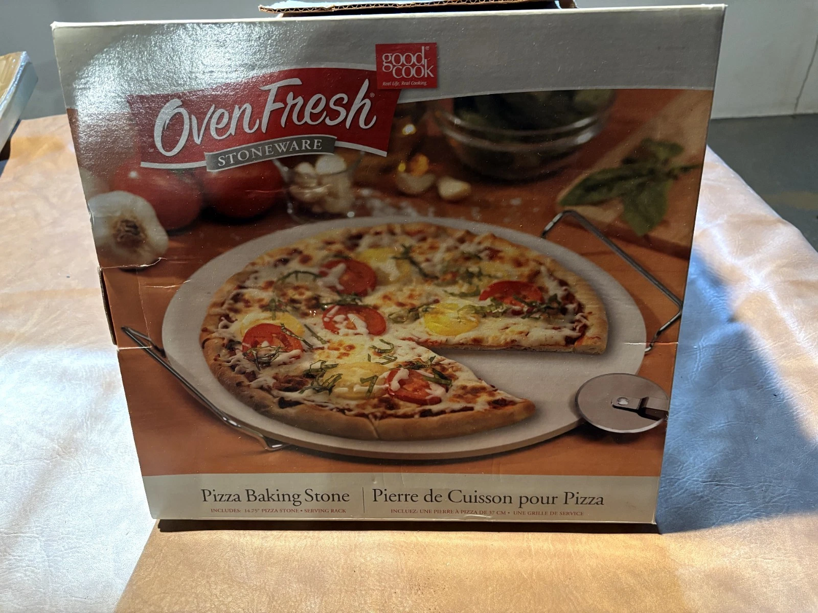 Good Cook 14.75 Inch Pizza Stone with Rack - Beige
Opens in a new window or tab
