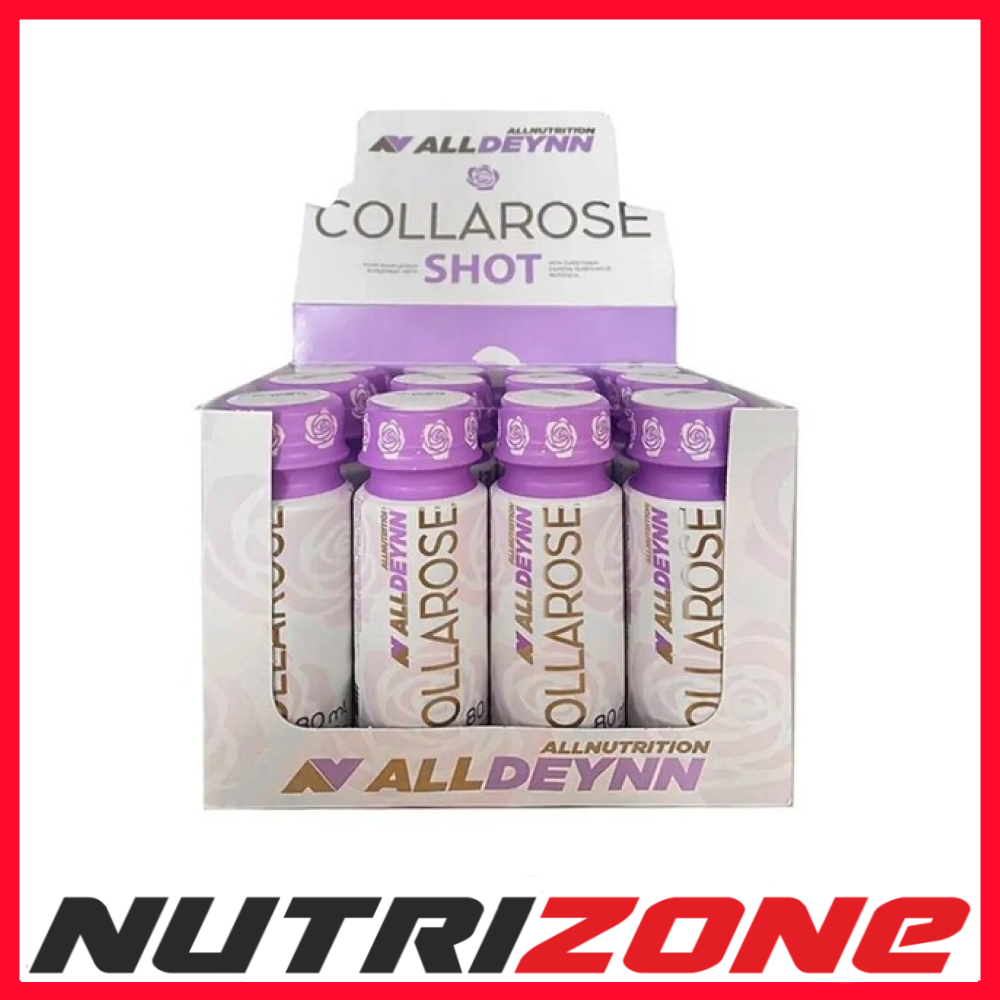 Allnutrition AllDeynn Collarose Shot, Raspberry Wild Strawberry - 12 x 80 ml