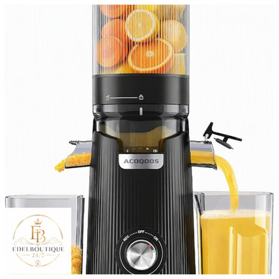 Acoqoos Entsafter 135 mm Einfüllöffnung, 1,8 L, BPA-frei, für Ganze Früchte