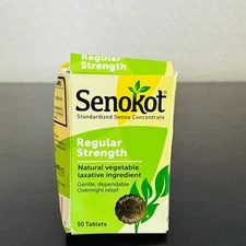 Senokot Regular Strength Natural Vegetable Laxative 50 Tablet