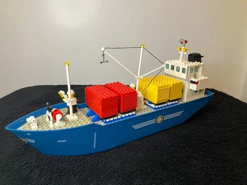 Vintage 1987 LEGO Boat: Cargo Carrier (4030) Complete