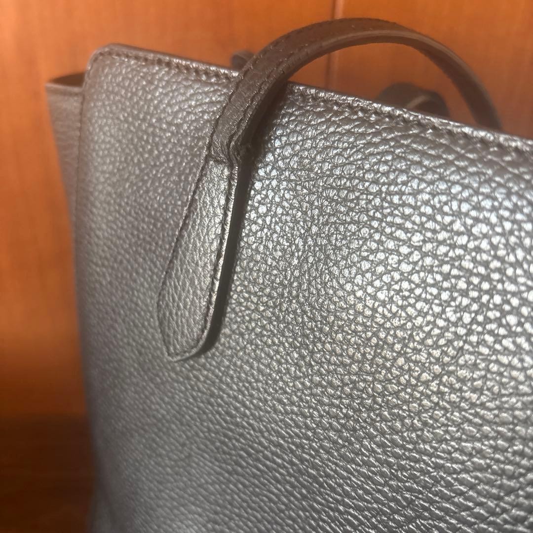 GUCCI Tote Bag A4 Size Black Leather Used Authentic Ladies Fashion thumbnail 11