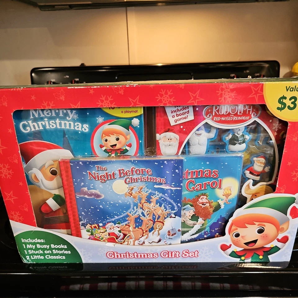 Christmas Gift Set Christmas Story Books Busy Book Classic Story Rudolph Phidal - Image 2 of 4