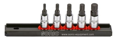 Für SONIC 100501 Sockets set 1/4'' 100501 Bit sockets set 5 pcs, socket / drive:
