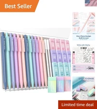 Chic 29-Count Mechanical Pencil Set with Pastel Erasers for School & Office