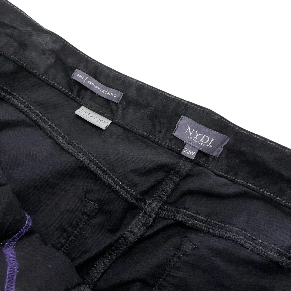 NYDJ Not Your Daughters Jeans Ami Velvet Skinny Legging Pants Women’s 22W NWT - Image 3 of 3