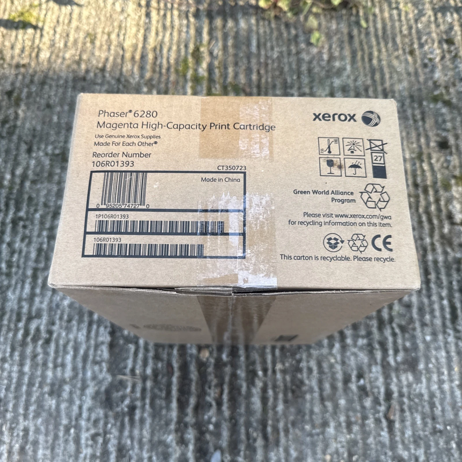 Genuine Xerox 106R01393 Phaser 6280 Magenta High Capacity Cartridge - New Sealed 2