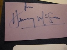 The Benny Hill Show Carry On The Italian Job HENRY McGEE hand signed page