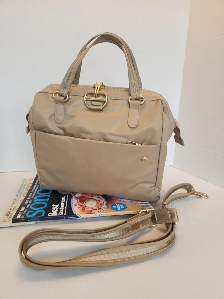 Pacsafe Citysafe CX противоугонная сумка сумка RFIDsafe eXomesh Slashguard бежевый - Изображение 4 из 4