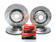 Front Rear Brake Discs Pads 357mm 310mm Fits Vw Golf Gti Clubsport Mk8/8.5