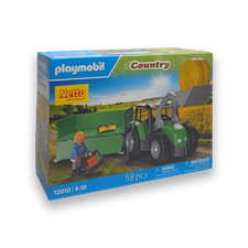 Playmobil 72010 Country Traktor mit Anh&auml;nger B&auml;uerin Farmerin Trecker Anh&auml;nger
