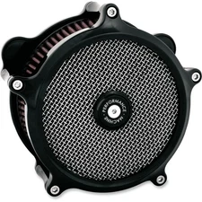 Performance Machine Super Gas Air Cleaner - Black - Throttle By Wire 0206-2150-B