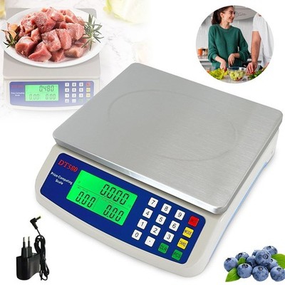 30kg / 1g Digitalwaage Küchenwaage wasserdicht Metzgerwaage Obstwaage /DT580_