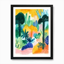 Matisse Style Nature 9 Art Print Framed Wall Art Poster Canvas Print Picture