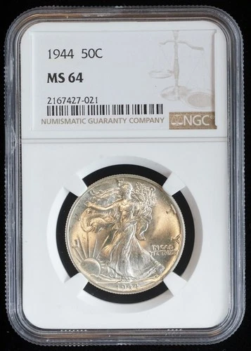 1944 Liberty Walking Half Dollar MS 64 NGC 50C