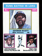 1976 TOPPS OPC O PEE CHEE BASEBALL #196 Fred Lynn George Scott NM-MT Leaders