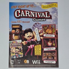 Carnival Games Wii Step Right Up Print Ad/Poster