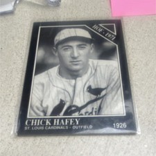 The Sporting News 1991 Chick Hafey St. Louis Cardinals MLB HOF Baseball Card #33