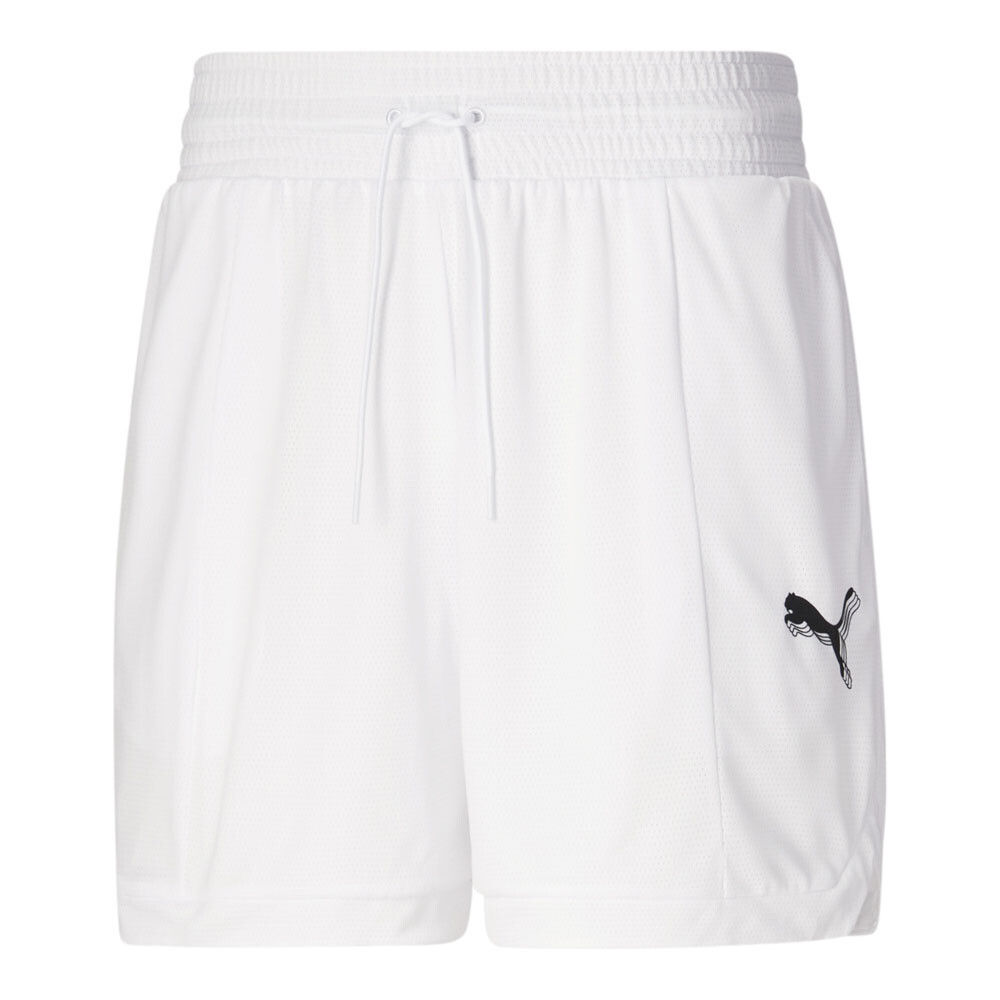 Короткие женские белые спортивные повседневные брюки Puma Foundation 53994502