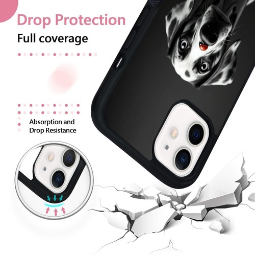 For iPhone SE XS XR Max 5 6 7 8 Plus Anti scratch Cover Animal Print Dalmatian - Picture 15 of 25