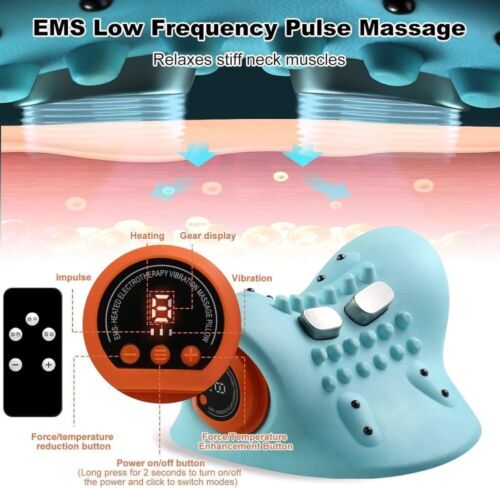 Hugterra Neck Shoulder Relaxer with Heat Cervical Shiatsu Massage Pillow Relaxer - Picture 4 of 11