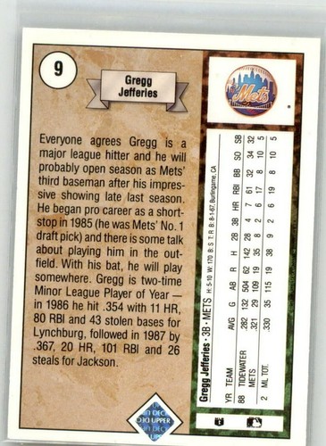 1989 Upper Deck 2-200 Buy 1-50% OFF 2nd Johnson-Ryan-Schmidt-Mattingly-Biggio - Picture 28 of 467