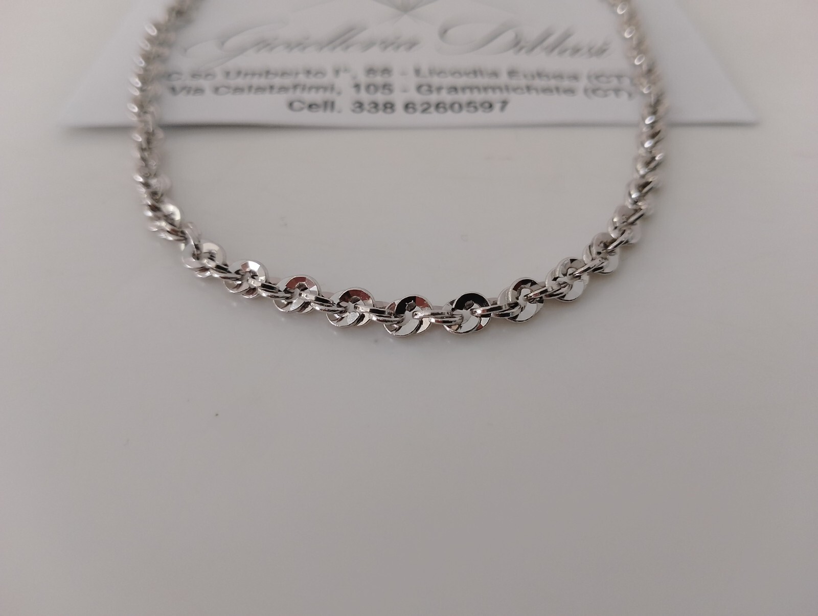 Collana con Ciondolo 18 Carato 750 Placcato Oro Maglia Veneziana Donna Uomo K410