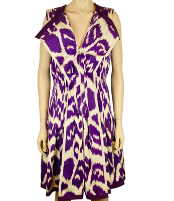 oscar de la renta purple dress