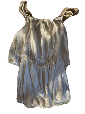 tobi gold dress Layered M Mini dess