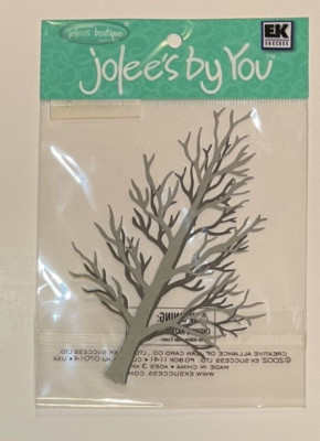 Winter Tree Silver~Dimension Scrapbook Sticker Embellishment~Jolee's By You~VTG