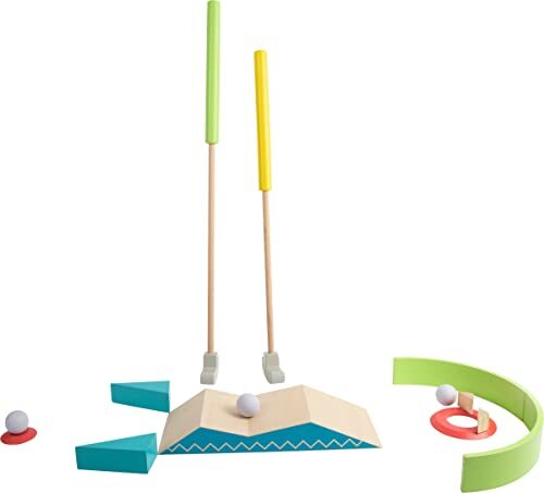 Small Foot- Set da Minigolf Active in Legno, 100% Certificato FSC, con (W0O)