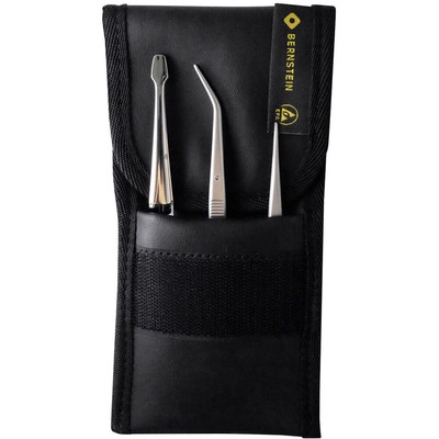 Bernstein Tools for Electronics 5-110  Pinzetten-Set 3teilig  Schaufel, Spitz...
