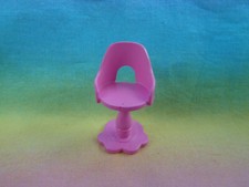 Miniature Dollhouse Pink Plastic Stool