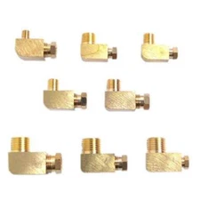 (2) M4 M5 M6 M8 1/8" 1/4" BSPP Male- Tube Elbow Fittings Oil Filter Canister
