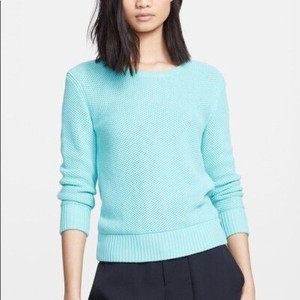 aqua blue sweater