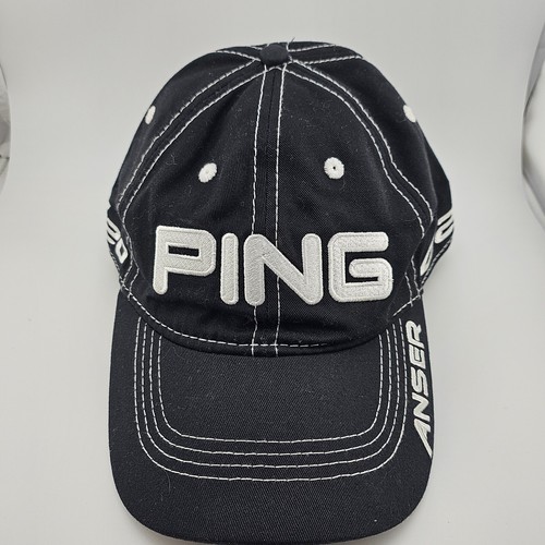 Ping Mütze Kappe BuckleBack verstellbar schwarz G20 Baseball Anser Logo bestickt