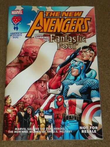 AAFES Marvel SALUTES THE MILITARY #1 Comic New Avengers Fantastic Four 2005 - Picture 1 of 5