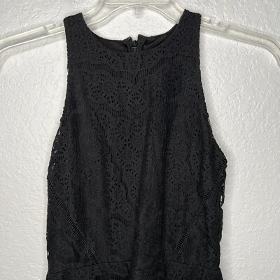 Mossimo Lace Dress Womens Smart Black Sleeveless A Line Fit Flare Casual Party | eBay Mossimo Lace Dress Womens Smart Black Sleeveless A Line Fit Flare Casual Party | eBay
