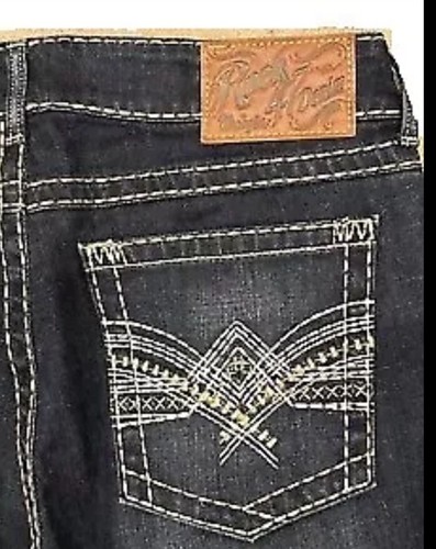 Wrangler Rock 47 Premium Jeans Mens 32x34 Denim Boot Cut Sample Prototype New - Picture 2 of 13