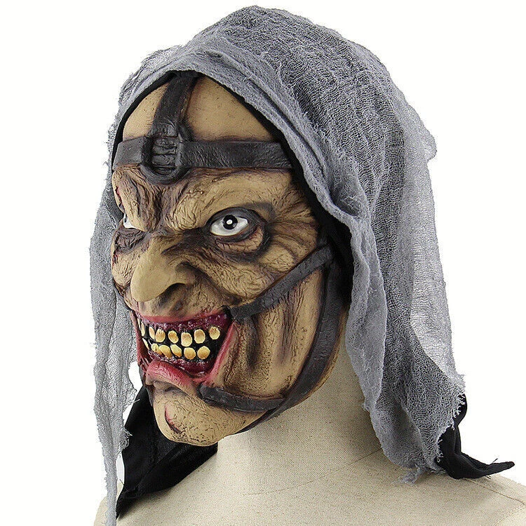 Halloween Masquerade Latex Vampire Wizard Mask Creepy Party Cosplay Prank Props - Image 3 of 4