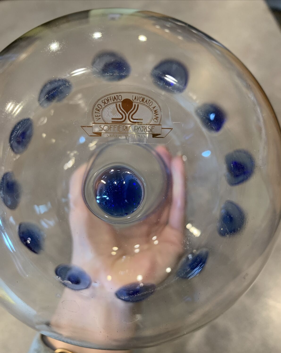 Vetro Soffiato Lavorato Amano Soffieria Parise Venetian Art Glass