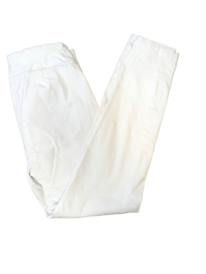 SOHO Apparel Ltd. White Pants Off Side Front Pockets with Ties Belt Women's Size